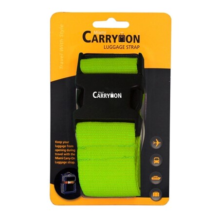 Pujas Regular Luggage Strap In A Blister - Green PU3640348